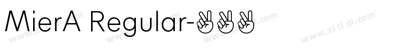 MierA Regular字体转换